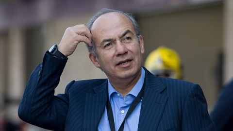 Felipe Calderón trabaja para la FIA y fue visto en el GP de México.