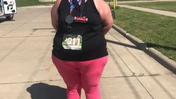 Jennifer Smith pesaba 380 libras cuando corrió su primera maratón.