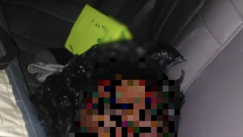 Los detienen por revisión de rutina y les encuentran una cabeza humana y un narcomensaje