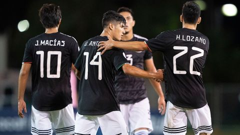 Antuna anotó el primer gol del partido y su sexto gol como seleccionado mexicano.