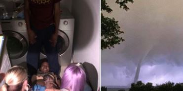 Nace un bebé durante el tornado que tocó tierra en el área de Dallas.