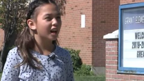 Rhythm Pacheco tiene 10 años y estudia en una escuela primaria en Utah.