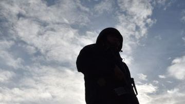 Foto de un Policía Federal en México.