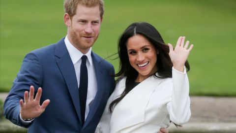 El príncipe Harry y su esposa, Meghan Markle.