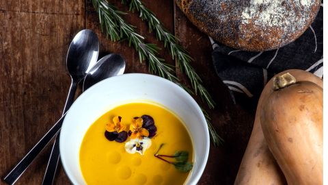 Crema de calabaza otoñal
