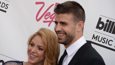 Shakira y Piqué arrivando a los Premios Billboard 2014