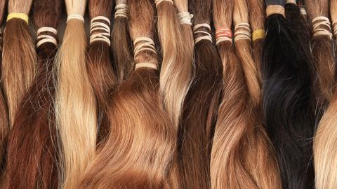 Extensiones de cabello.