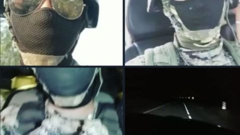 VIDEOS Sicarios de Los Metros y el CJNG muestran arsenal al patrullar la Frontera Chica