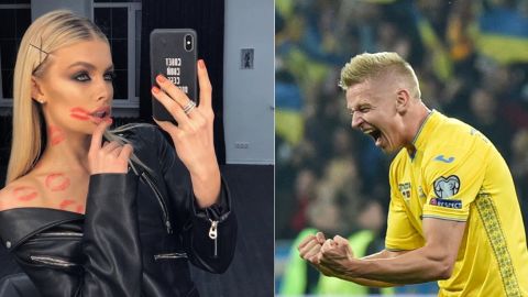 Oleksandr Zinchenko decidió proponerle matrimonio a su bellísima novia.