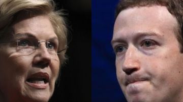 Elizabeth Warren respondió en Twitter a los ataques de Mark Zuckerberg.