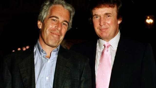 Epstein con Donald Trump, en 1997