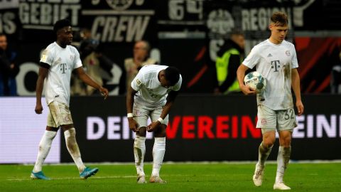 El Bayern Munich tuvo una tarde negra y cayó goleado en casa 5-1 ante el Eintracht Fráncfort