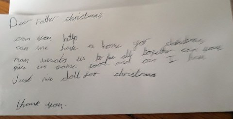 Carta a Papá Noel.