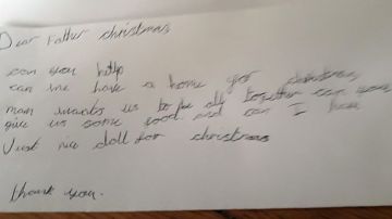 Carta a Papá Noel.