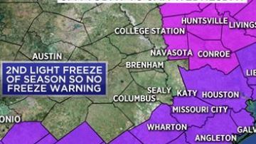 Este aviso de heladas es el primero de temporada de otoño/invierno.