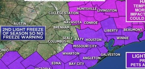 Este aviso de heladas es el primero de temporada de otoño/invierno.