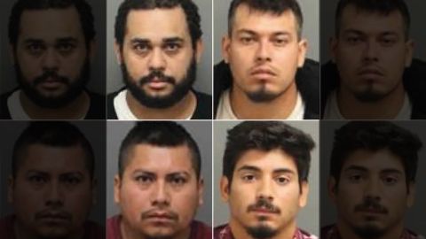 La agencia puso de ejemplo a estos inmigrantes capturados en Carolina del Norte.