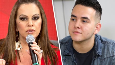 Jenni Rivera y su hijo Johnny López