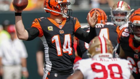 Andy Dalton, QB de los Bengals de Cincinnati.