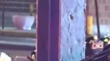 El auto quedó destrozado