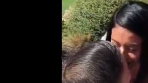 La joven fue presa de los nervios.