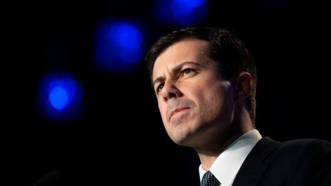 Pete Buttigieg en un mitin en Rochester, New Hampshire, en noviembre de 2019.