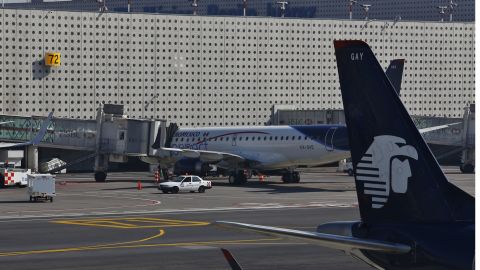 Aviones de Aeroméxico.