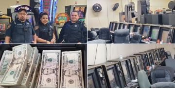 Los policías arrestaron a los dos guardias en la escena.
