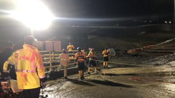 San Diego Fire & Rescue se encargó del rescate de las personas que estaban dentro del tubo de drenaje.