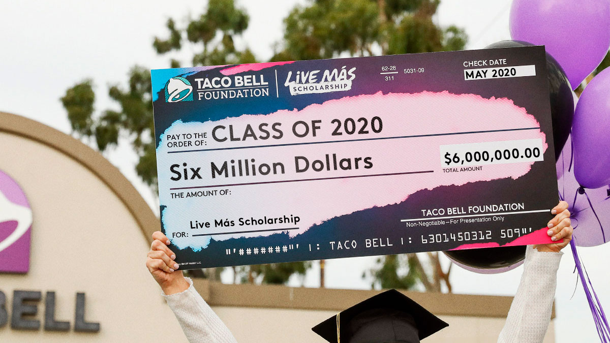 Este año, Taco Bell dará $2 millones de dólares más que el 2018.