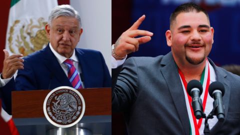 AMLO le pidió total entrega en el ring al campeón mexicano.