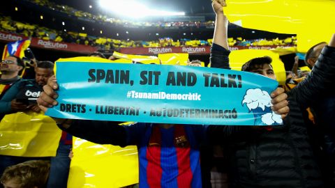 El clásico español se vivió en medio de una fuerte tensión social.
