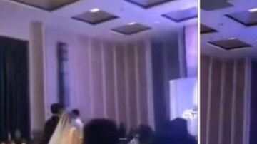 El novio le tenía preparada una "sorpresita" a su mujer.