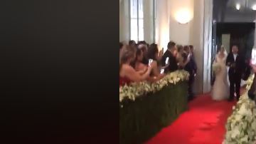 La novia quería encontrarse con su amado, pero algo se lo impidió.