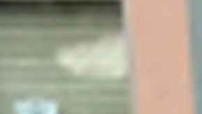 Así quedó el cajero automático del banco Pilot Bank.