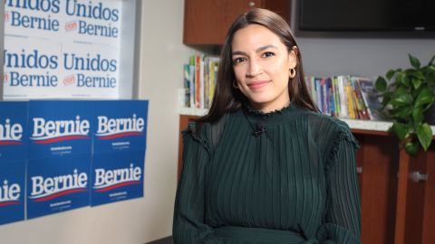 La congresista latinx Alexandria Ocasio-Cortez.