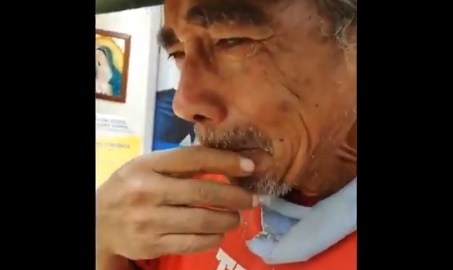 Don Beto, agradece el apoyo de la gente.