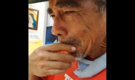 Don Beto, agradece el apoyo de la gente.