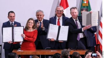 Representantes de México, EeuU y Canadá firmaron protocolo de modificaciones al T-MEC,
