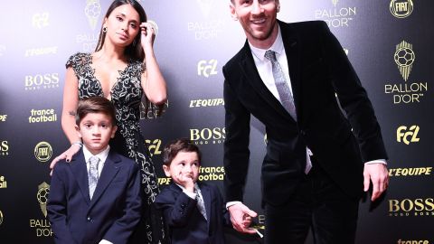 La familia Messi se mostró orgullosa del delantero.