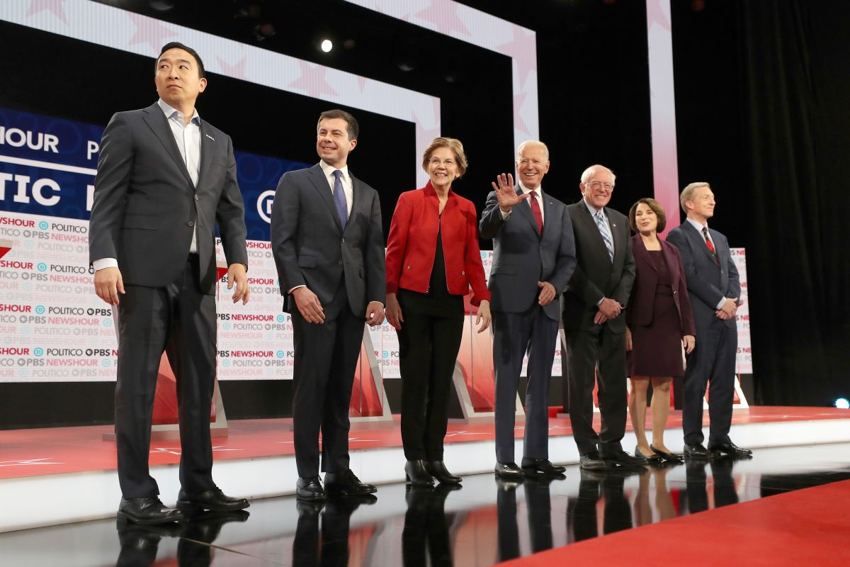 Debate demócrata en Los Ángeles, California, el 19 de diciembre de 2019.