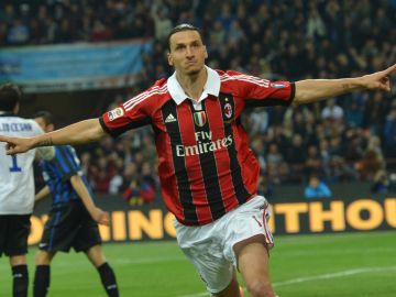 Ibrahimovic jugó dos años con el Milan.