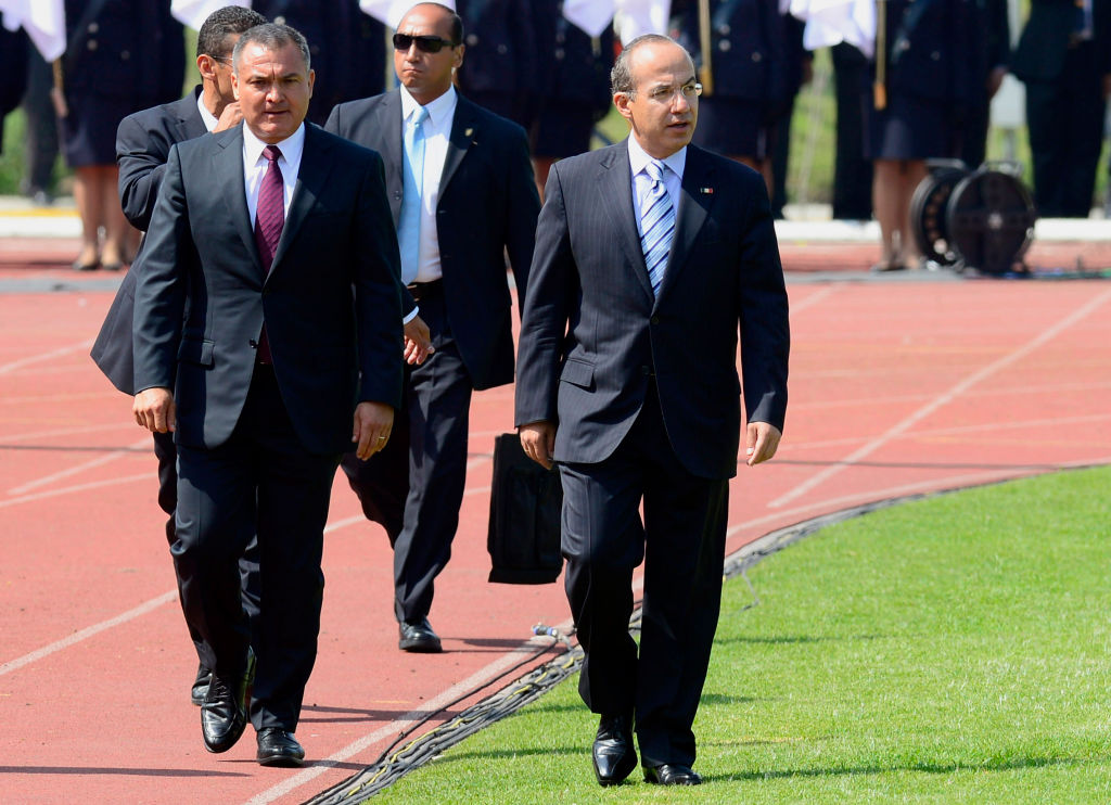 Genaro García Luna y el expresidente Felipe Calderón.