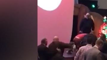 El incidente ocurrió en las instalaciones de First Baptist Church.