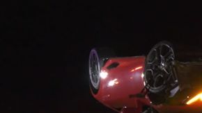 El auto tenía rastros de sangre, pero no había personas adentro.