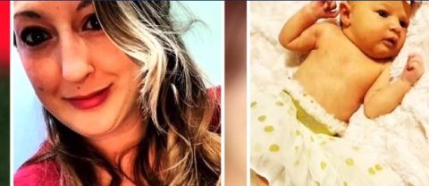 Heidi Broussard y la pequeña Margot Carey.