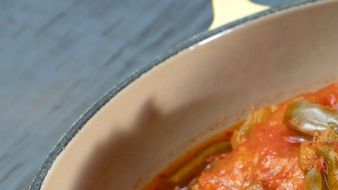 Chicharrón en salsa morita