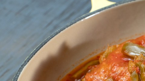 Chicharrón en salsa morita