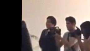 La despechada le soltó varios golpes a la novia.