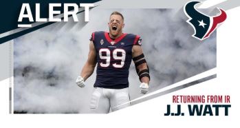 J.J. Watt es el “Hombre Biónico”. 